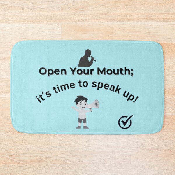 Item preview, Open Your Mouth; it's time to speak up! designed and sold by Art With Impact – Statement Art & Apparel for Deep Thinkers.