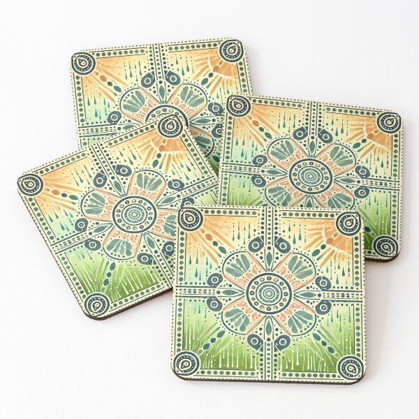Item preview, Tribal Polynesian Abstract Sunshower Rain Design designed and sold by TribalioDesigns.