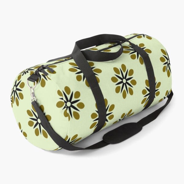 Item preview,  Retro Vibes With Circular Leaf Design In Black and Olive designed and sold by KeksWorkroom.