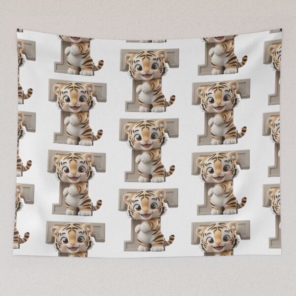 Item preview, Tiger with letter T designed and sold by zirca31.