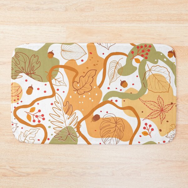 Item preview, Fall leaves whimsical pattern designed and sold by Designsderemi.