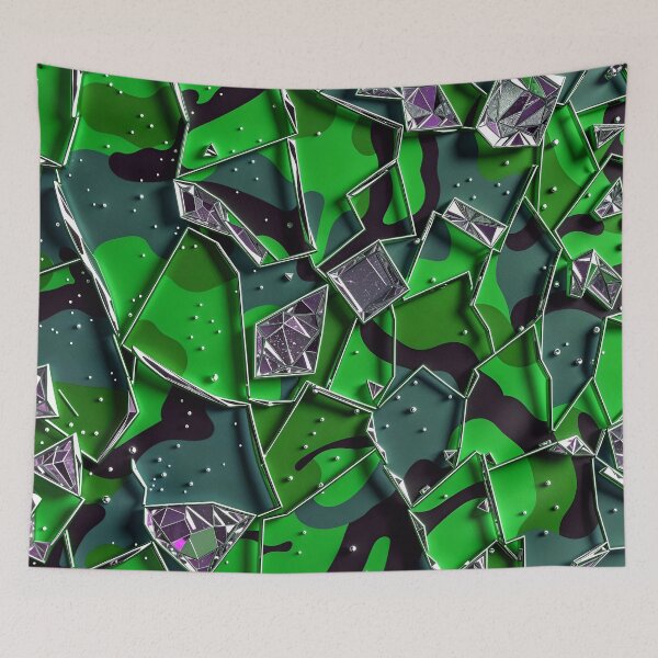 Item preview, Abstract Camouflage Shattered Glass Crystals Pattern Design designed and sold by TheArtOfPat.