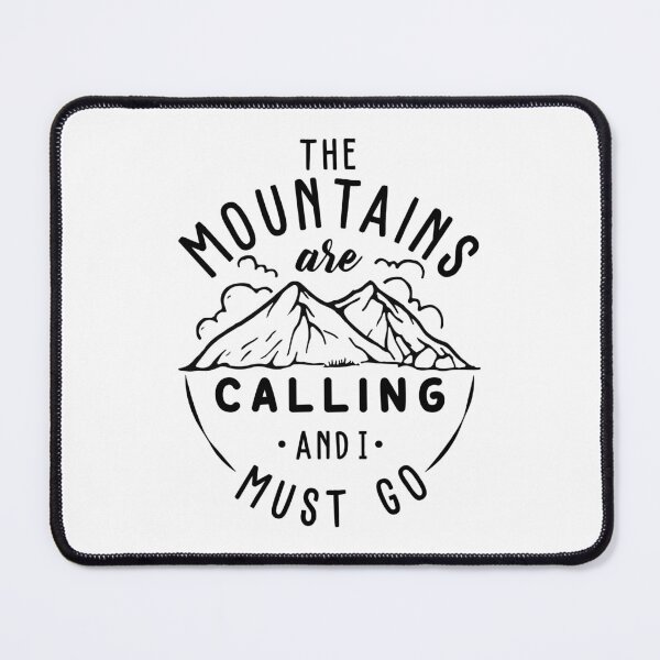 Item preview, The Mountains are Calling and I Must Go designed and sold by TheCampingHiker.