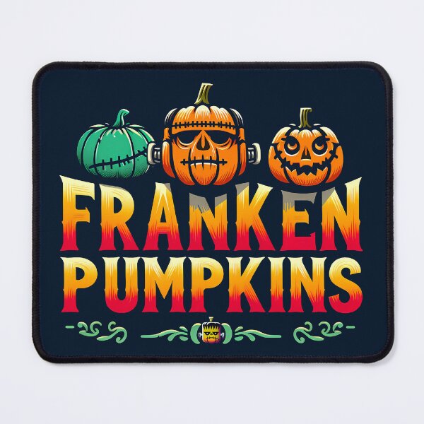 Item preview, Halloween Franken Pumpkins, typography designed and sold by maxmaj.