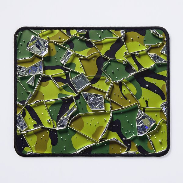 Artikelvorschau, Abstraktes Camouflage-Musterdesign aus zerbrochenen Glaskristallen entworfen und verkauft von TheArtOfPat.