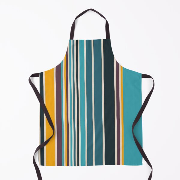 Item preview, Teal and Gold Stripe Geometric Repeatable designed and sold by Sharon Schwalbe.