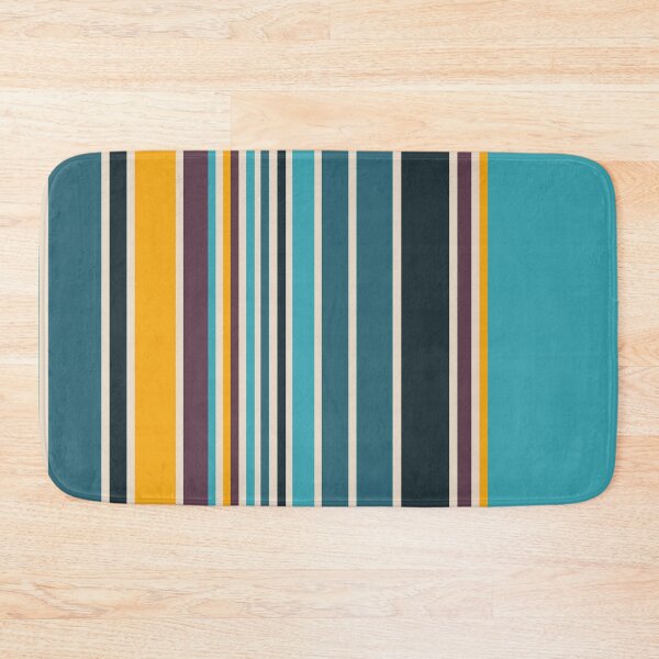 Item preview, Teal and Gold Stripe Geometric Repeatable designed and sold by Sharon Schwalbe.