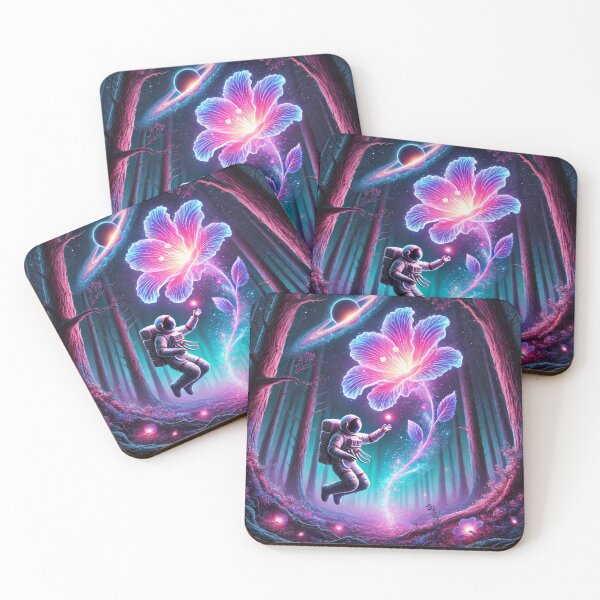 Item preview, Interstellar Discovery: Astronaut's Encounter with Cosmic Flora designed and sold by damiansart.