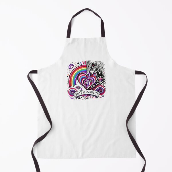Item preview, Split Personality Heart - Colourful Contrast Art designed and sold by GemBob Creations.