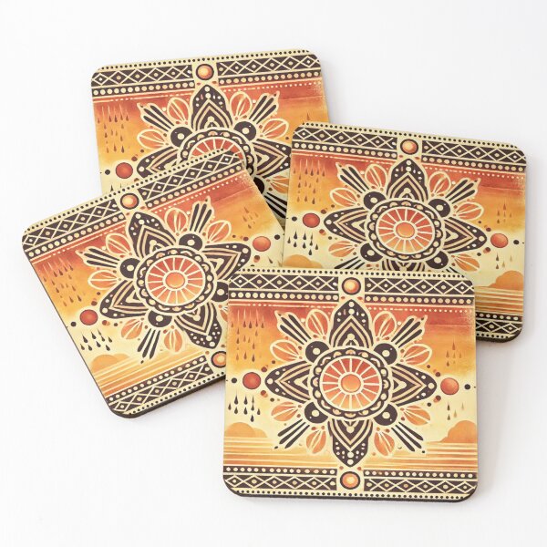 Item preview, Tribal Polynesian Abstract Sunshower Desert Design designed and sold by TribalioDesigns.