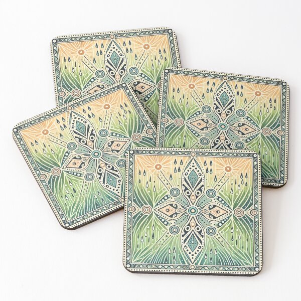 Item preview, Tribal Polynesian Abstract Sunshower and Grass Design designed and sold by TribalioDesigns.
