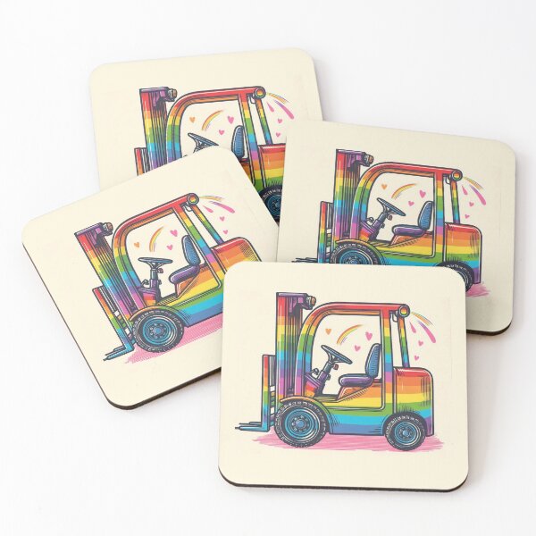 Item preview, Forklift truck color designed and sold by RetroNibylander.