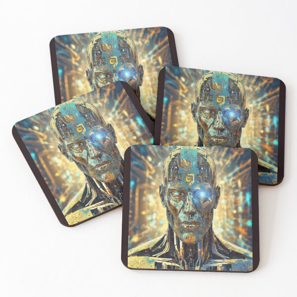 Item preview, "Cybernetic Fusion: Emotion and Technology Unite" designed and sold by Artisticanvas.