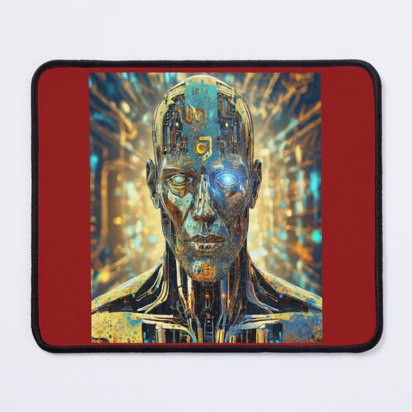 Item preview, "Cybernetic Fusion: Emotion and Technology Unite" designed and sold by Artisticanvas.
