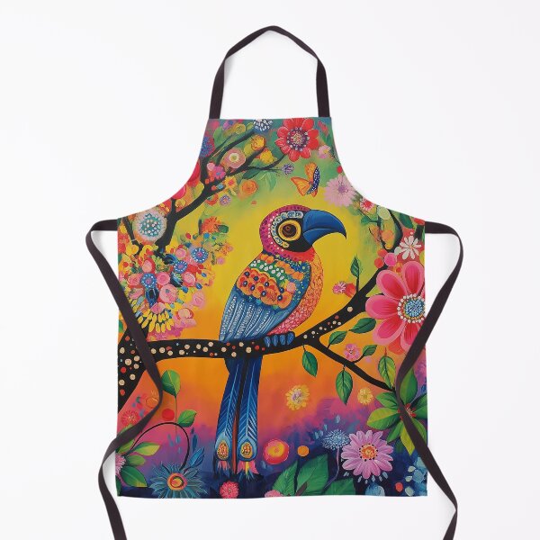 Item preview, Vibrant Tropical Bird Illustration with Mexican Calavera Art Pattern Colorful design designed and sold by R31bN.