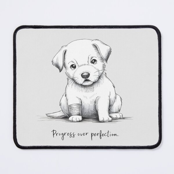 Item preview, Persevering Puppy: Progress Over Perfection designed and sold by KennerTH.