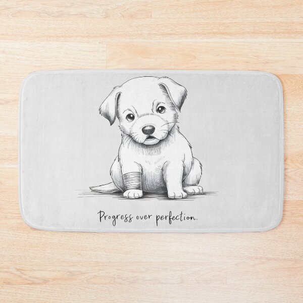 Item preview, Persevering Puppy: Progress Over Perfection designed and sold by KennerTH.