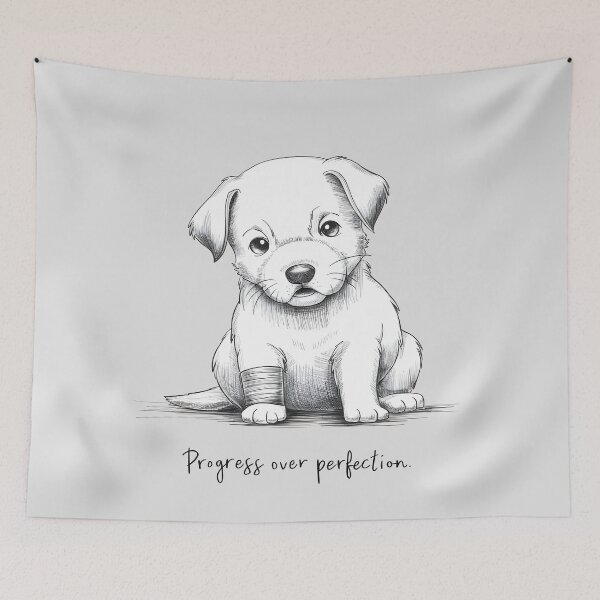Item preview, Persevering Puppy: Progress Over Perfection designed and sold by KennerTH.