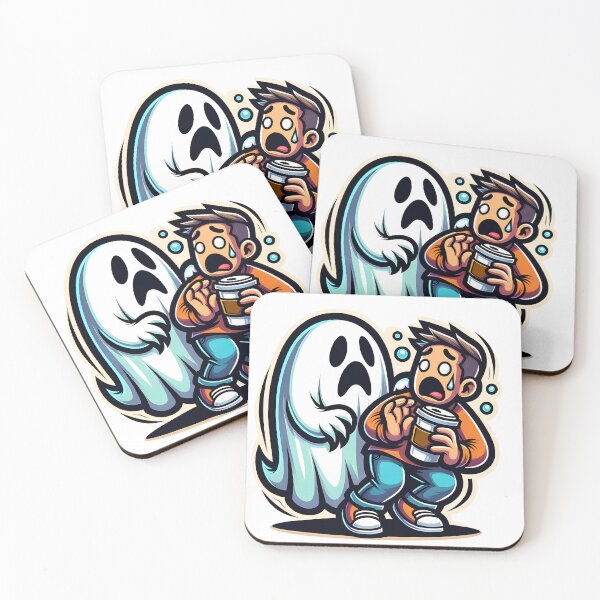 Item preview, Human Frightened of Ghost Sticker Tshirt designed and sold by Travelcases.