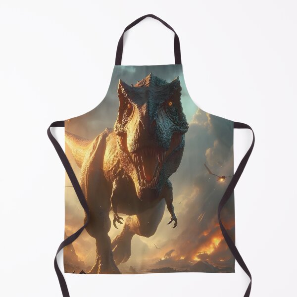 Item preview, Rampaging T-Rex in a Fiery Apocalypse designed and sold by CitrineLinker.