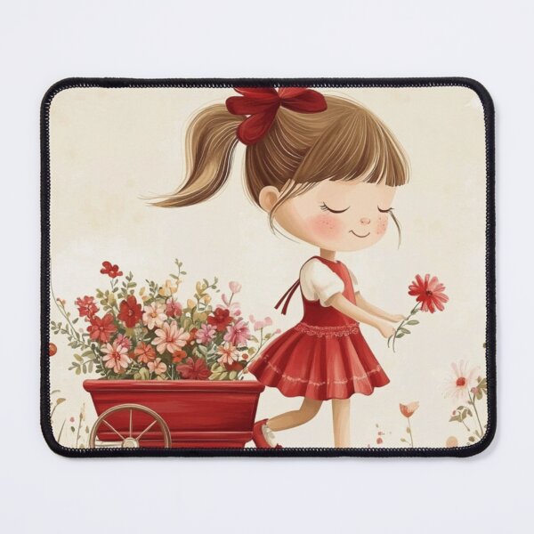 Item preview, Sweet girl with a flower for you designed and sold by liana campbell.