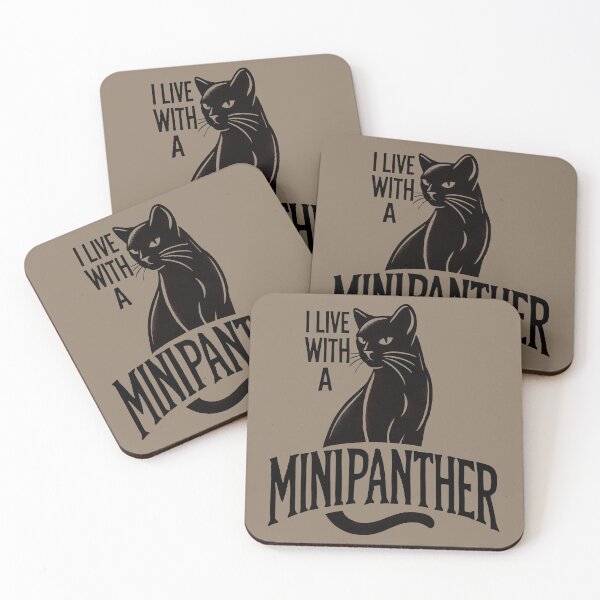 Item preview, CNK "I live with a Minipanther" designed and sold by ConfuciusNinja.