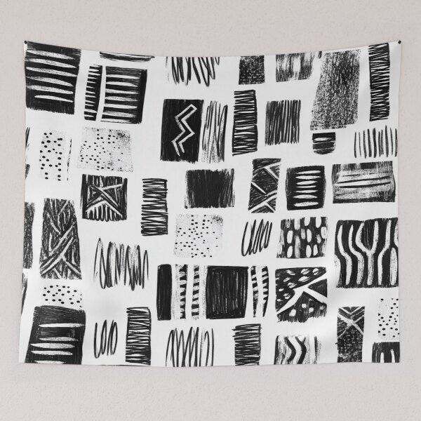Item preview, Ink Impressions: Black & White Textured Designs designed and sold by Pujo Design.