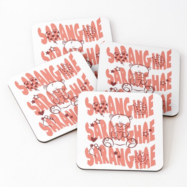 Item preview, Saranghae 사랑해: : Youthful and Cheerful Design for Kdramas Fans designed and sold by KGlam.