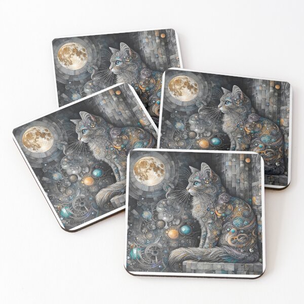 Item preview, Moonlight Cat designed and sold by Kallak-AI-Art.