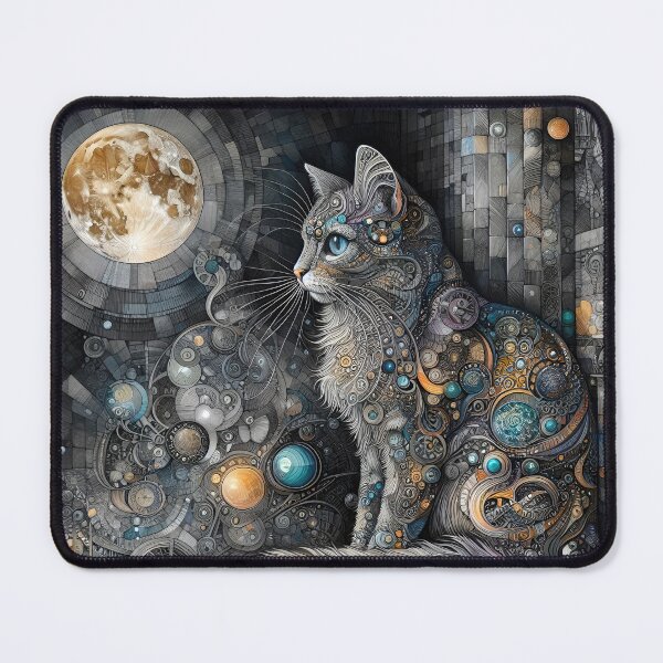 Item preview, Moonlight Cat designed and sold by Kallak-AI-Art.
