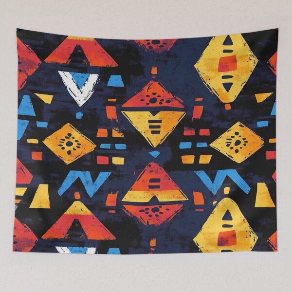 Item preview, Ethnic Abstract Mosaic designed and sold by Pujo Design.