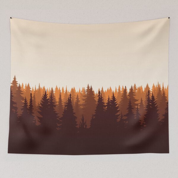 Item preview, A fall landscape minimal designed and sold by Designsderemi.