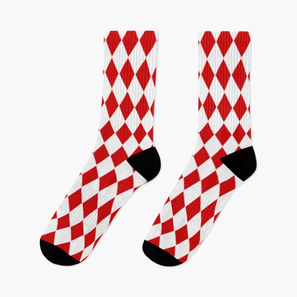 Item preview, halloween harlequin red white jester designed and sold by Gossip Rag.