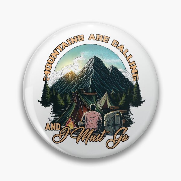 Item preview, Mountains are Calling and I Must Go designed and sold by TheCampingHiker.