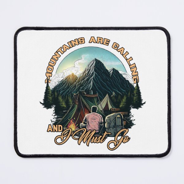 Item preview, Mountains are Calling and I Must Go designed and sold by TheCampingHiker.