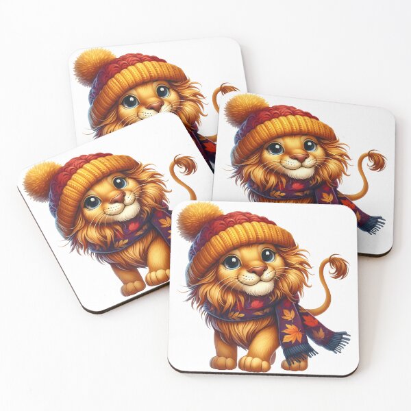 Item preview, Cute lion in winter apparel! designed and sold by fribabywonder.
