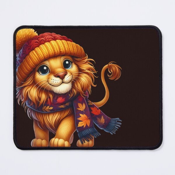Item preview, Cute lion in winter apparel! designed and sold by fribabywonder.