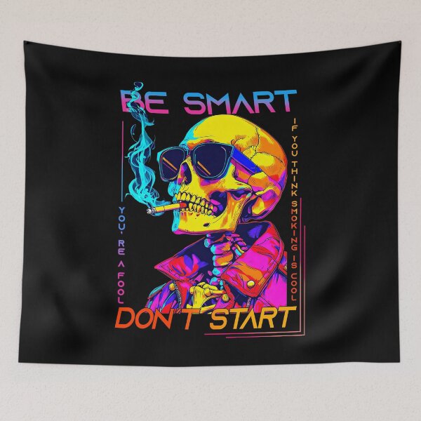 Item preview, Stop Smoking Skeleton Skull designed and sold by Mr. Bartholomew.