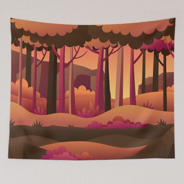 Item preview, Fall scene maximalism designed and sold by The Retro Stop.