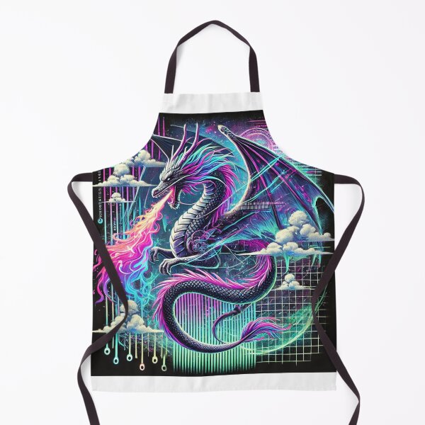 Item preview, Cybernetic Serenity: Neon Dragon of the Future designed and sold by damiansart.
