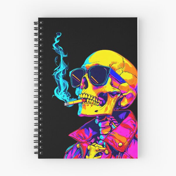 Item preview, Cool Psychedelic Skull Smoking designed and sold by Mr. Bartholomew.