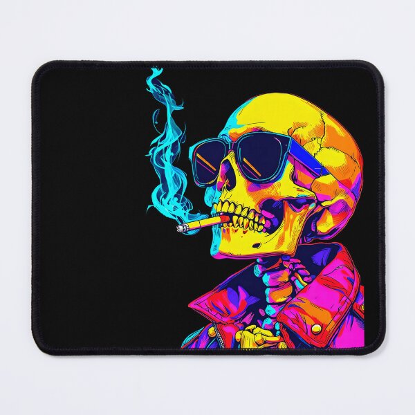 Item preview, Cool Psychedelic Skull Smoking designed and sold by Mr. Bartholomew.