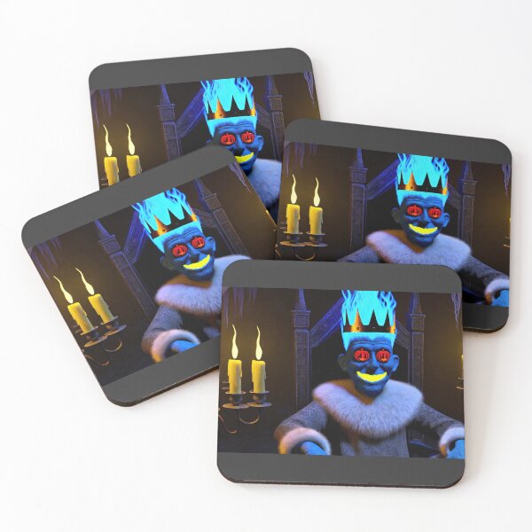 Item preview, Pumpkin-Eyed Blue Flame King designed and sold by WheelieGdArt.