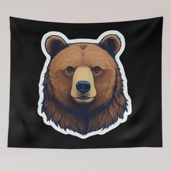 Item preview, brown bear designed and sold by nnKamu.