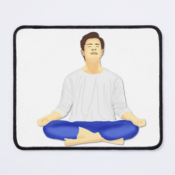 Item preview, Man with casual with meditating designed and sold by BlissMarket.