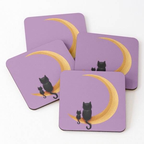 Item preview, Cats on a Moon designed and sold by Hannuh Art.