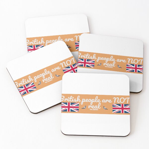 Item preview, BRITISH PPL ARE NOT REAL bumper sticker designed and sold by feelinthrifty.