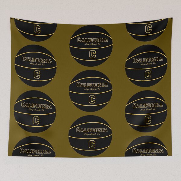 Item preview, Long Beach California CA Basketball Logo designed and sold by Lartheviking.