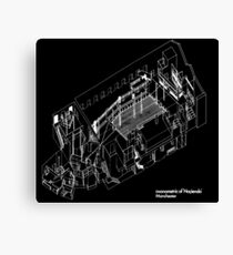 axonometric black 2 Canvas Print