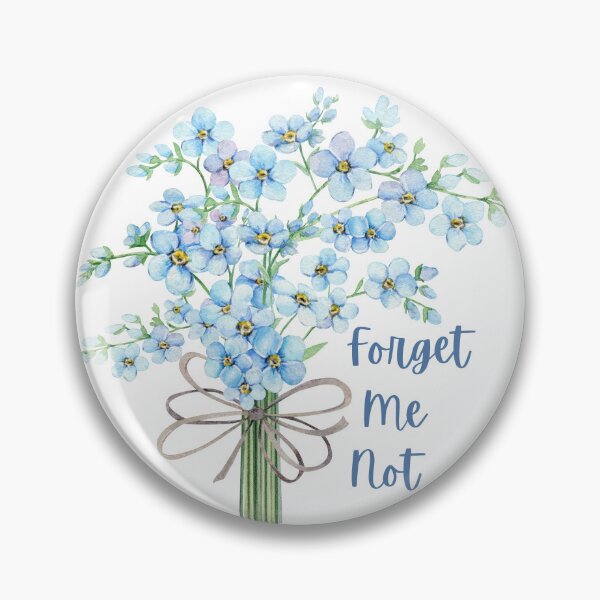 Item preview, Alaska State Forget Me Not Flower Watercolor T-shirt Sticker designed and sold by ThinkNature!.